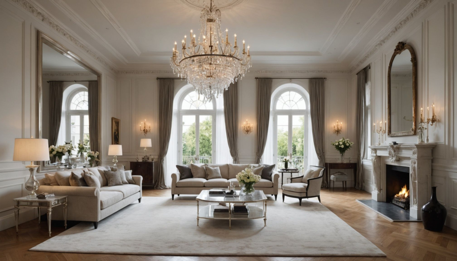 Crystal chandelier ideas to enhance spacious interiors